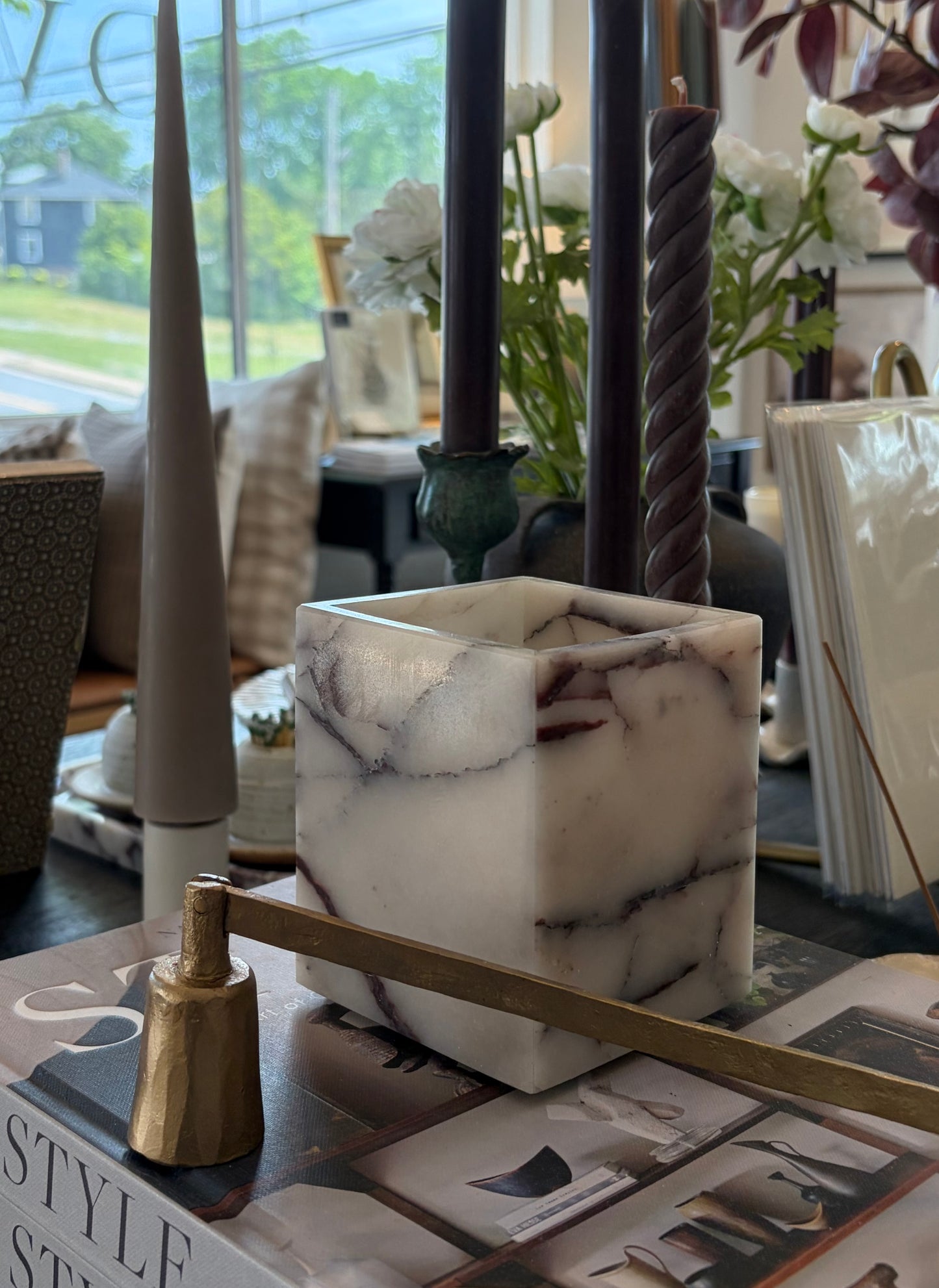 NOVA CALACATTA VIOLA MARBLE VESSEL