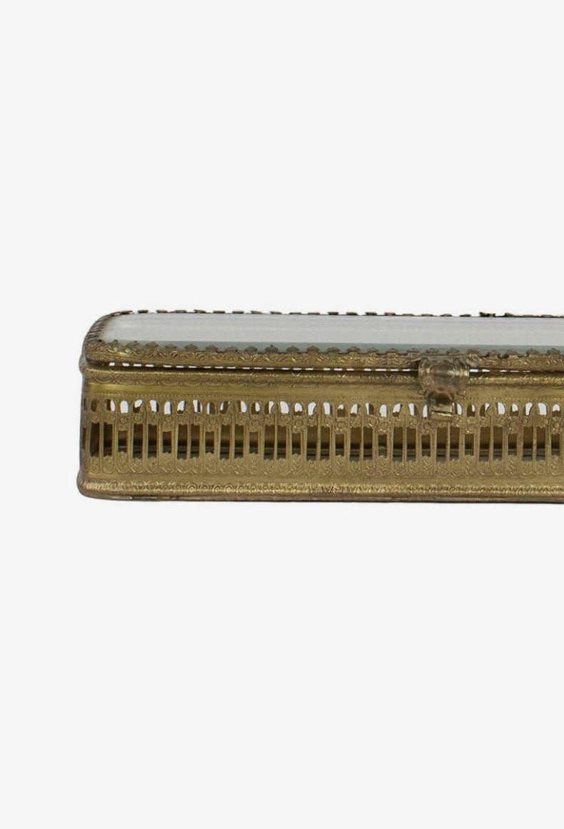 EMBELLISHED BRASS BOX