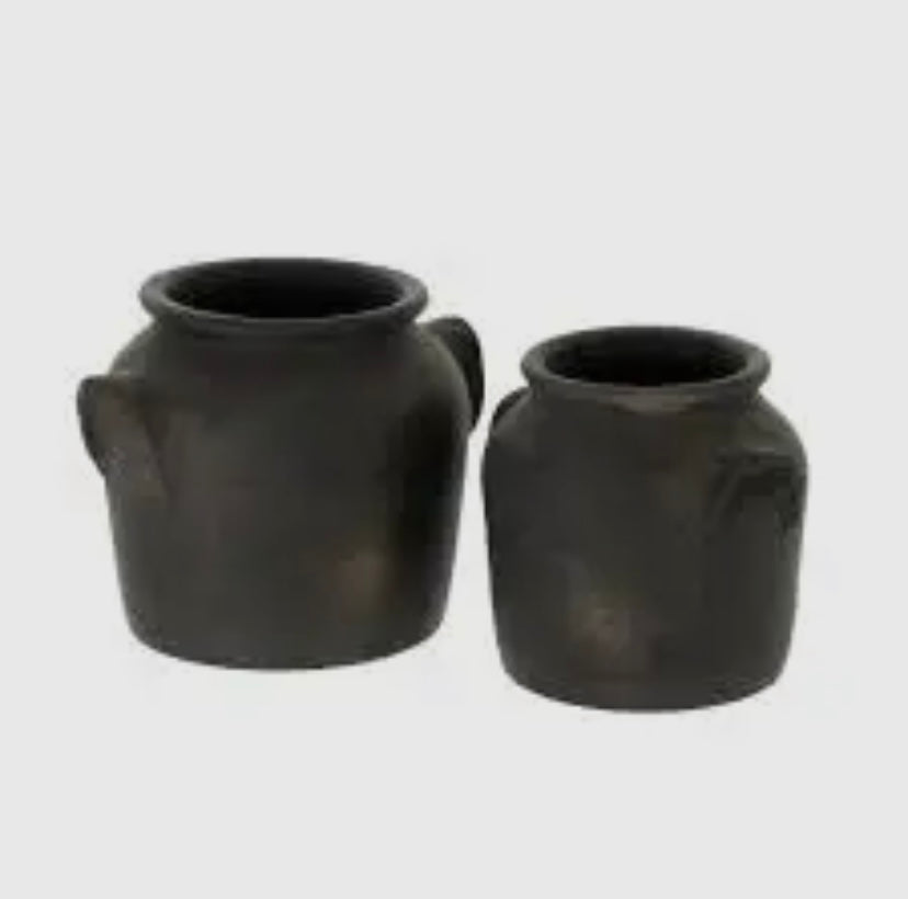MILOS BURNT TERRACOTTA VASE
