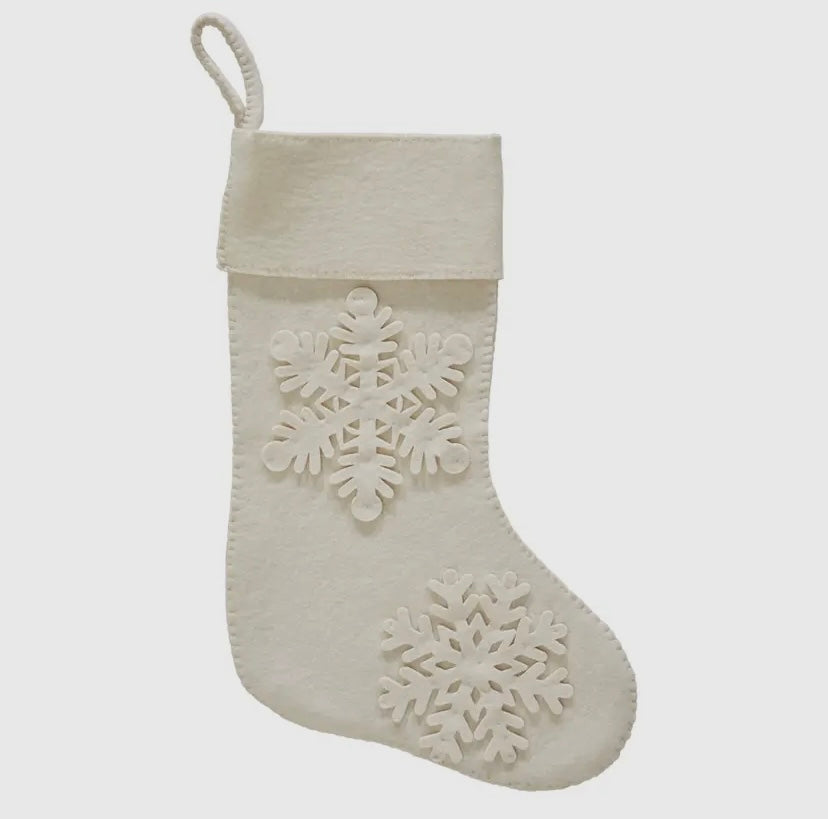 FELTED WOOL STOCKING Handmade