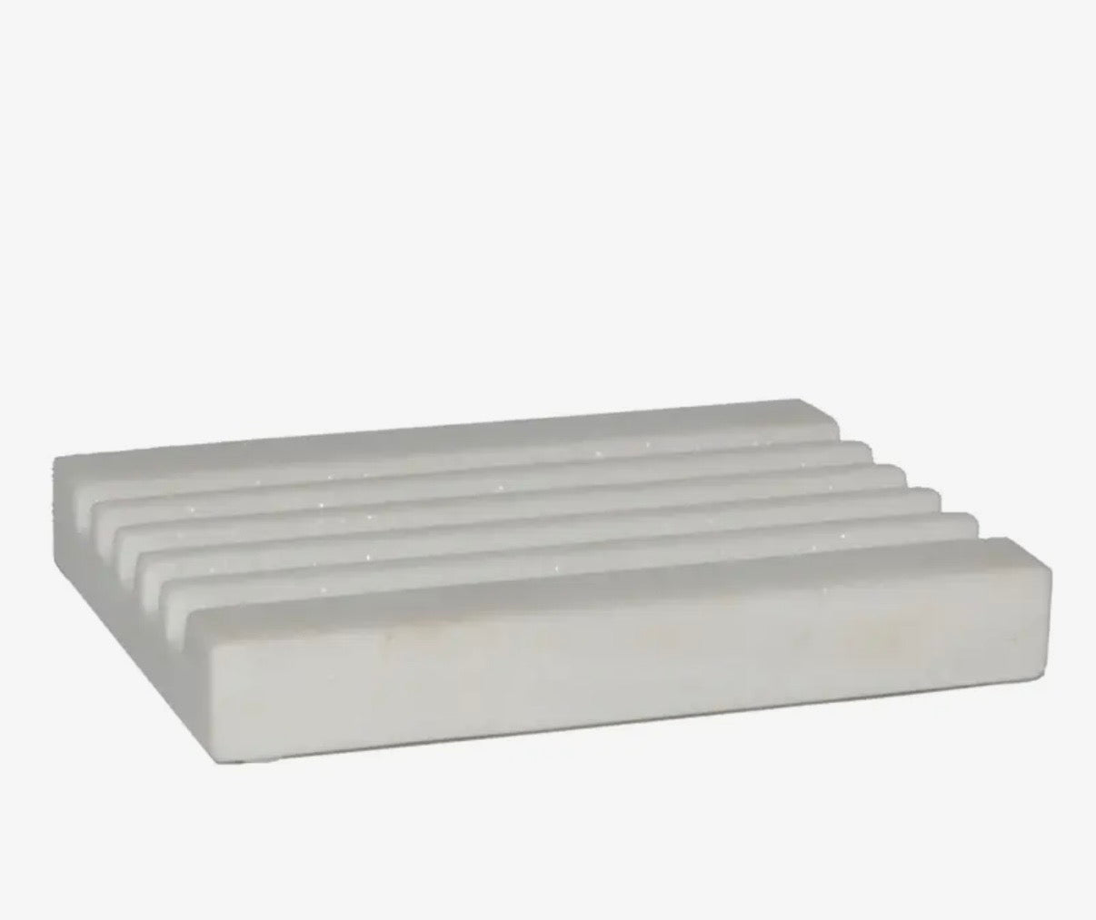 RIDGED MARBLE SOAP DISH