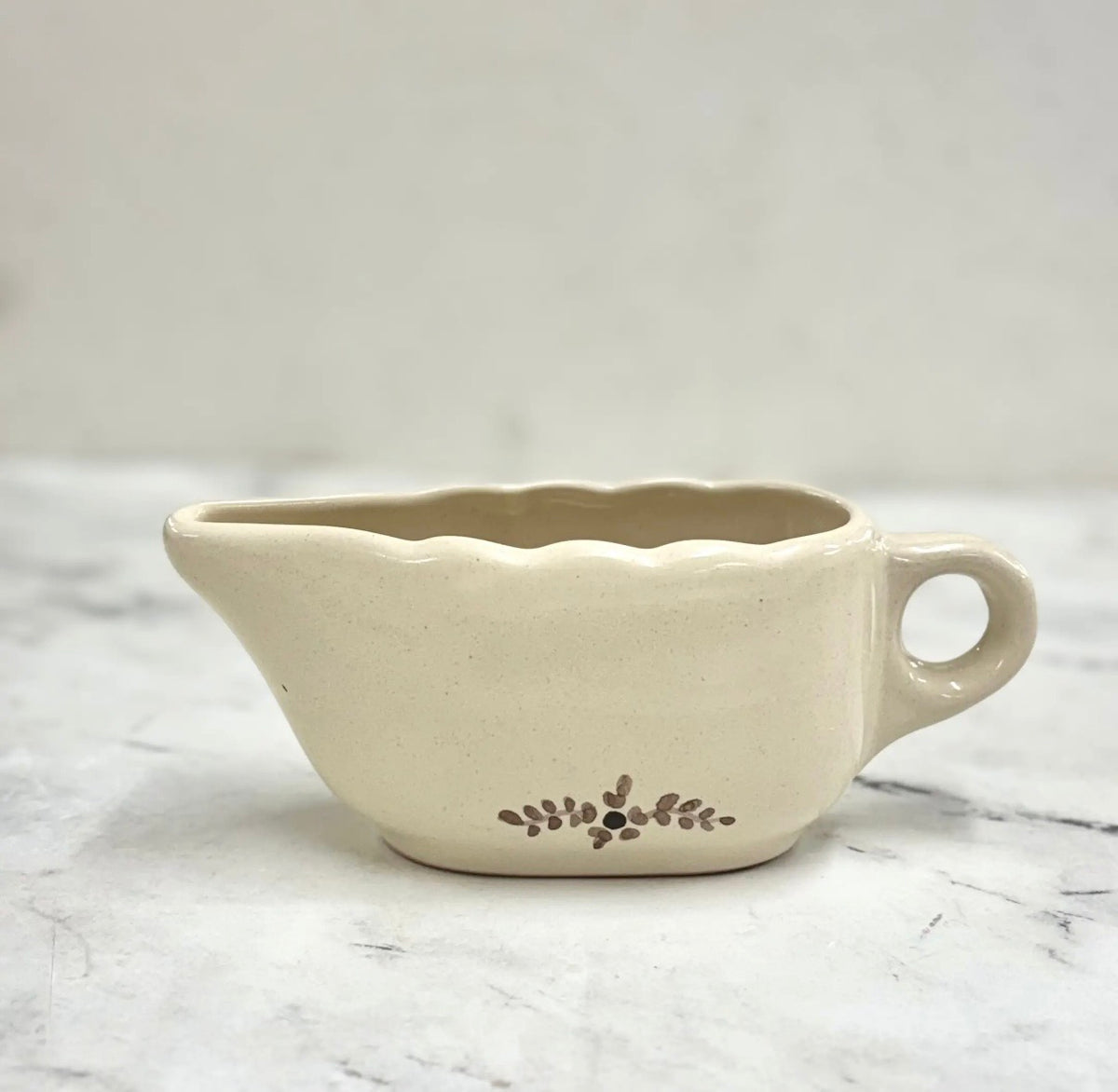 HAND PAINTED FLORA GRAVY BOAT