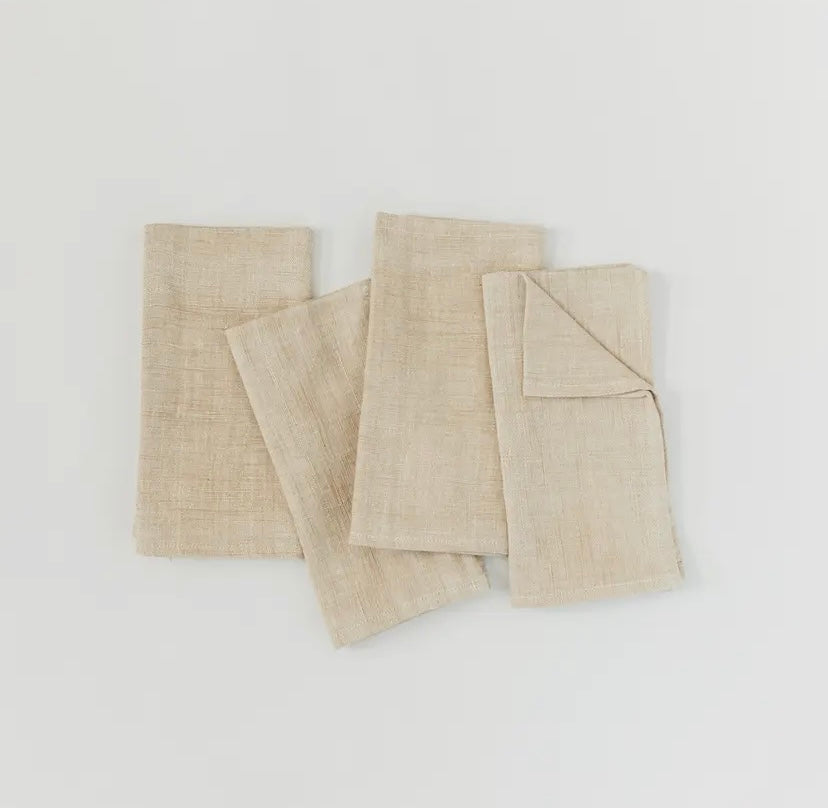 WOVEN NAPKIN S/4 Ochre