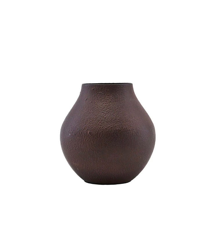 KESI PLUM METAL VASE