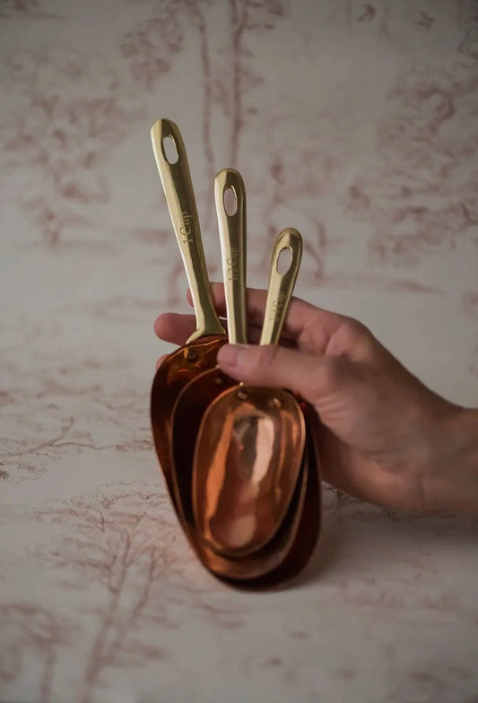 COPPER MEASURING SCOOPS