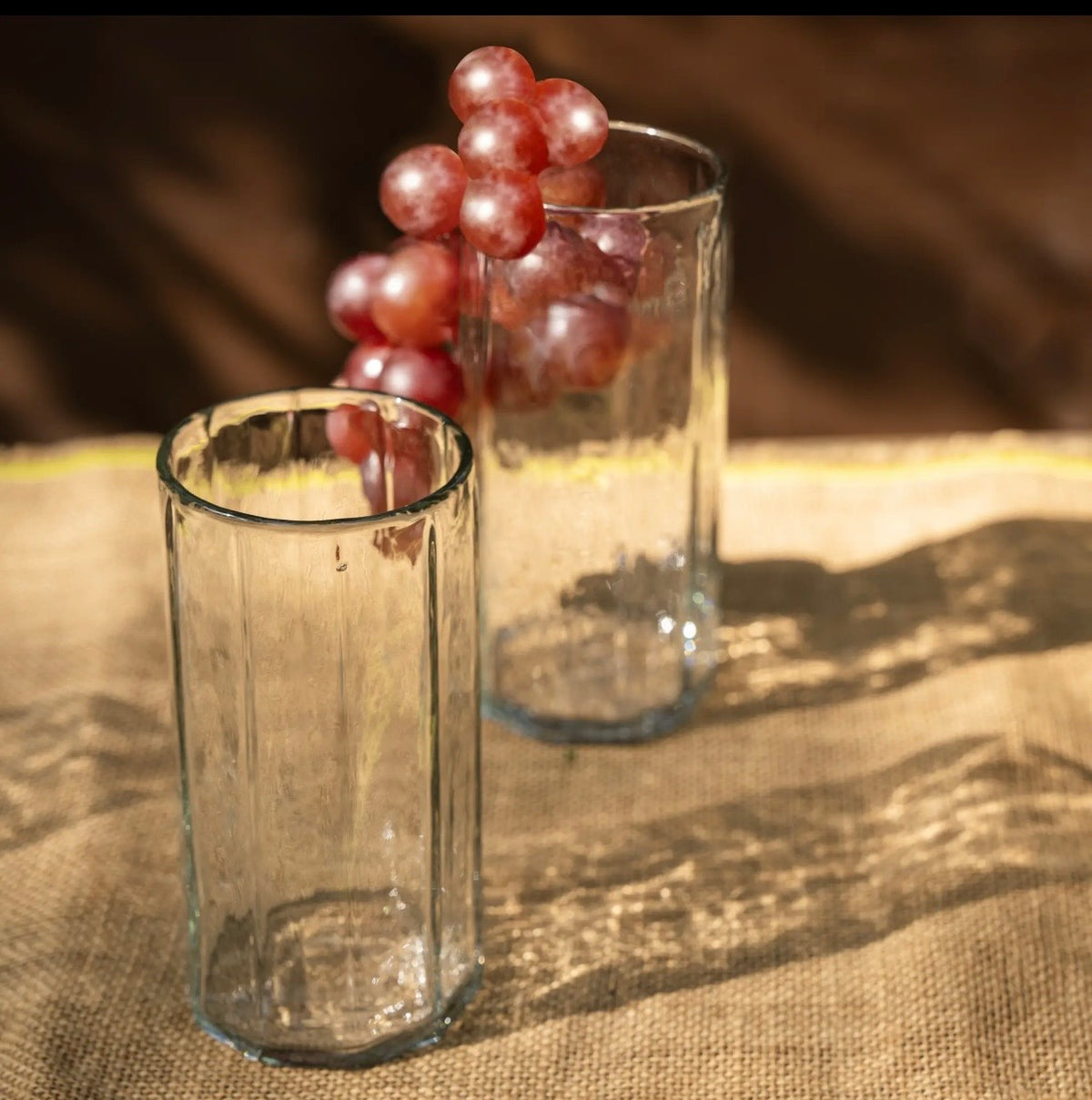 BEVEL PEBBLED HIGHBALL GLASS