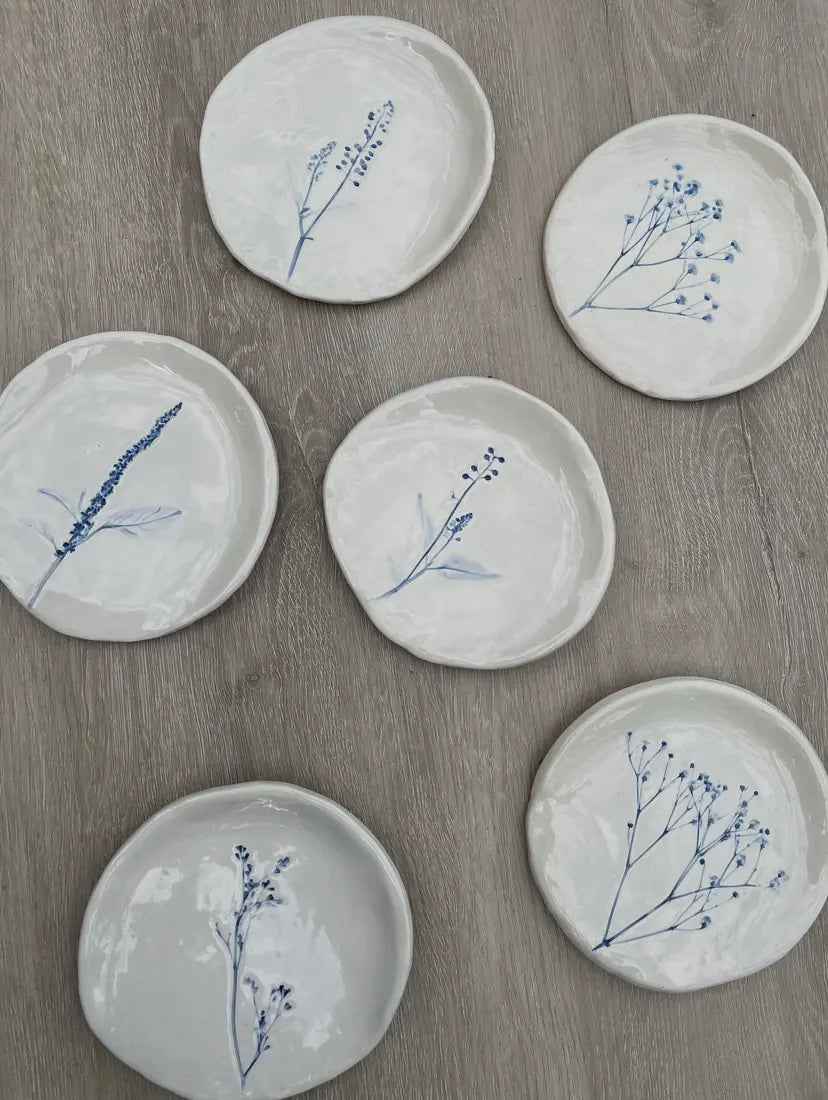 HAND-PAINTED WILDFLOWER SPOON REST