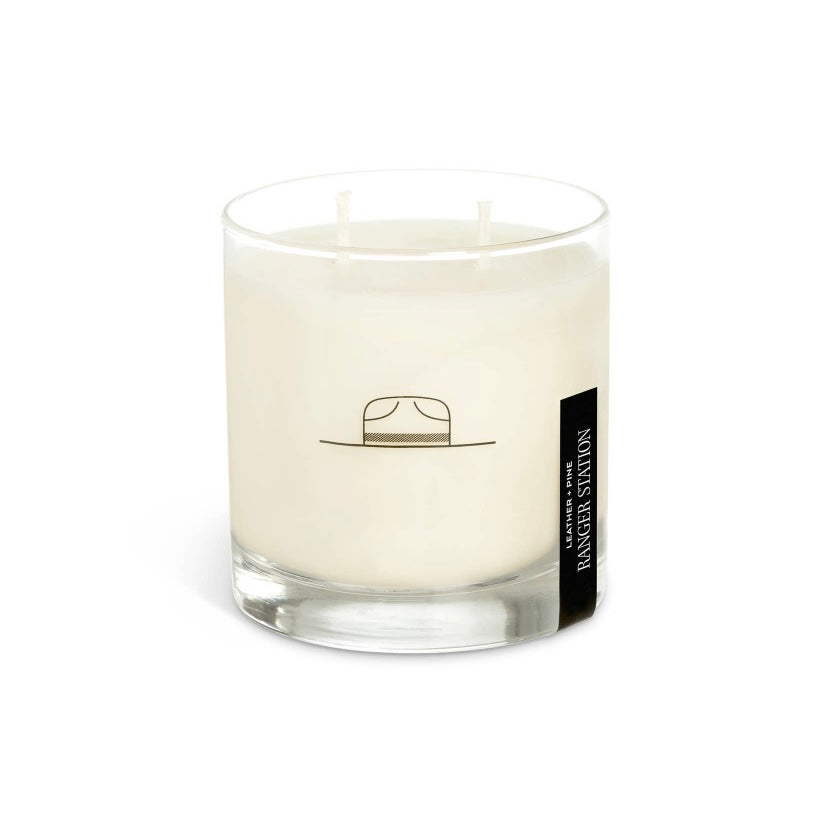 LEATHER + PINE CANDLE