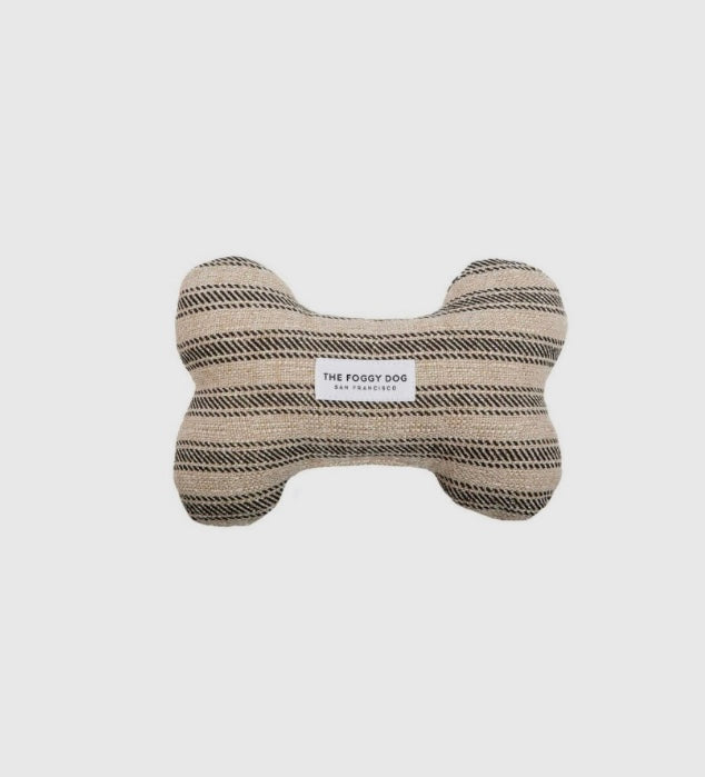TICKING STRIPE DOG BONE The Foggy Dog