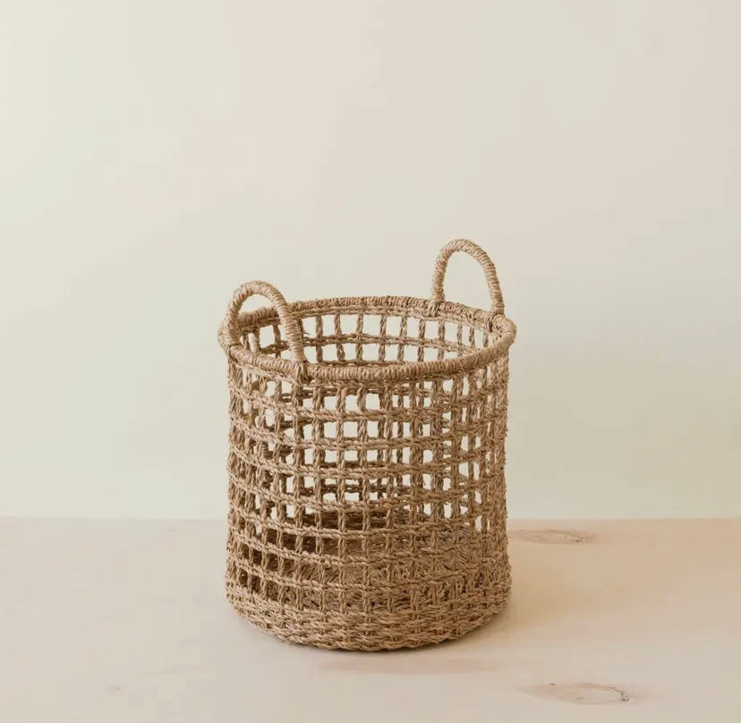 OPEN WEAVE FLOOR BASKET