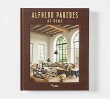 Book titled 'Alfredo Paredes at Home' with a photograph of a living room on the cover.