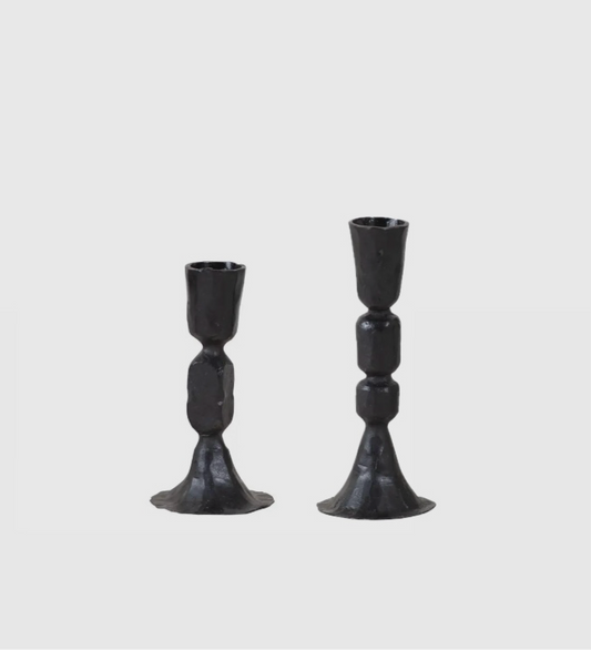 Corbin Cast Iron Taper Holders - Set of 2