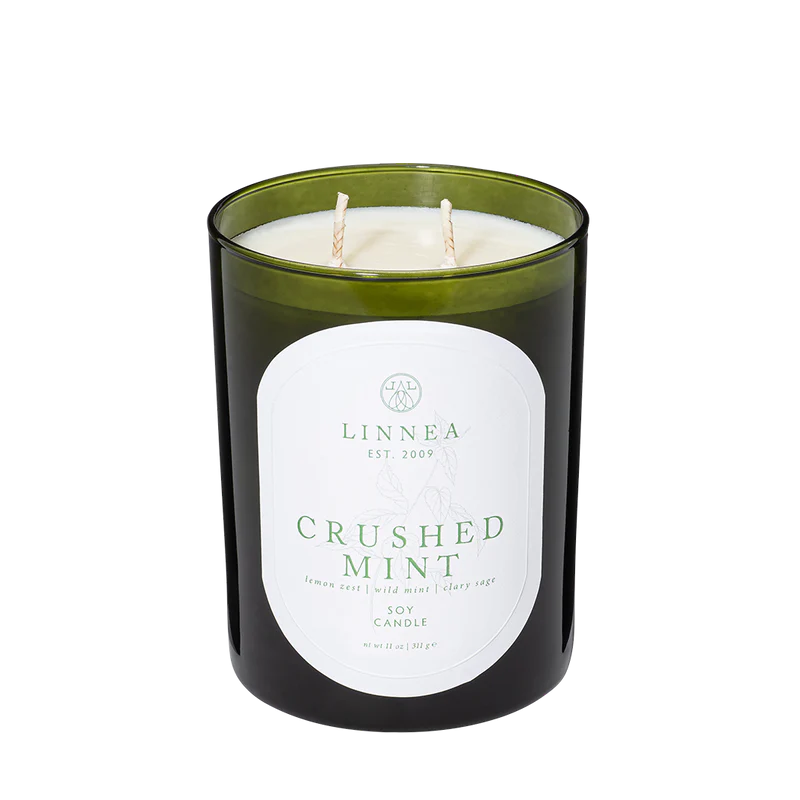 Crushed mint candle by LINNEA