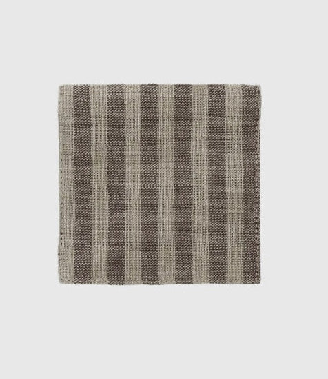 Square woven linen coasters.