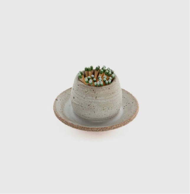 Harper Match Striker - Handmade Ceramic Strike Dish (USA)