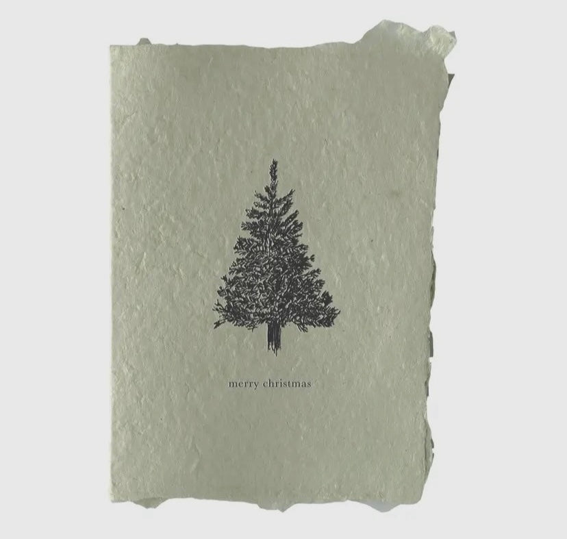 Christmas tree holiday card