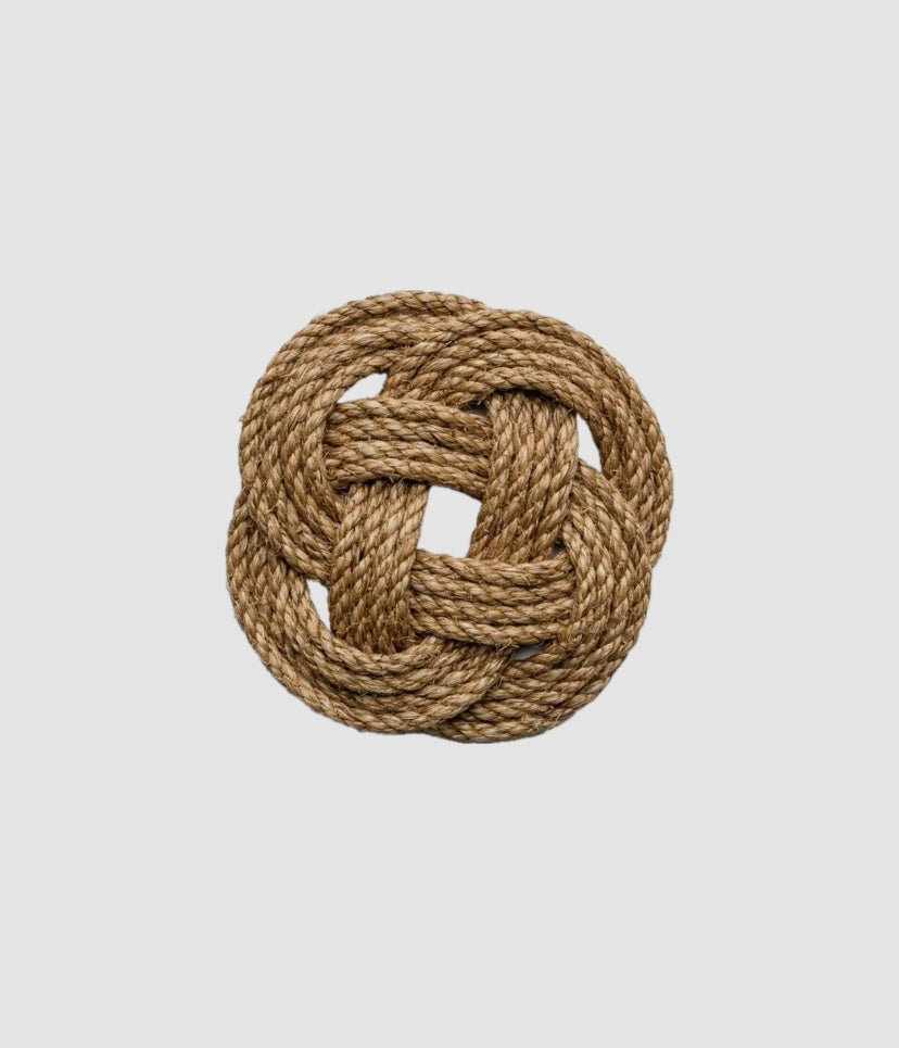 Handmade Rope Trivet - Turks' Head Knot