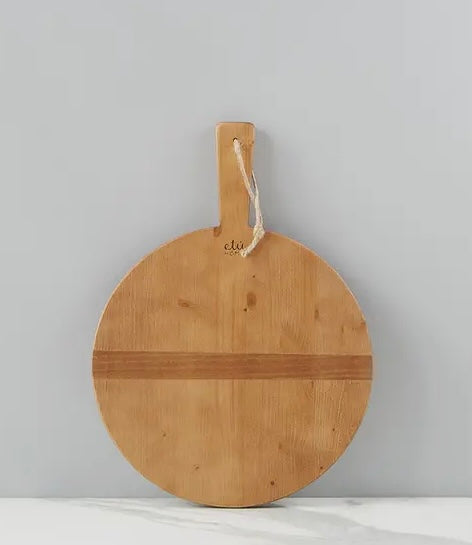 Round pine board from Etu Home.