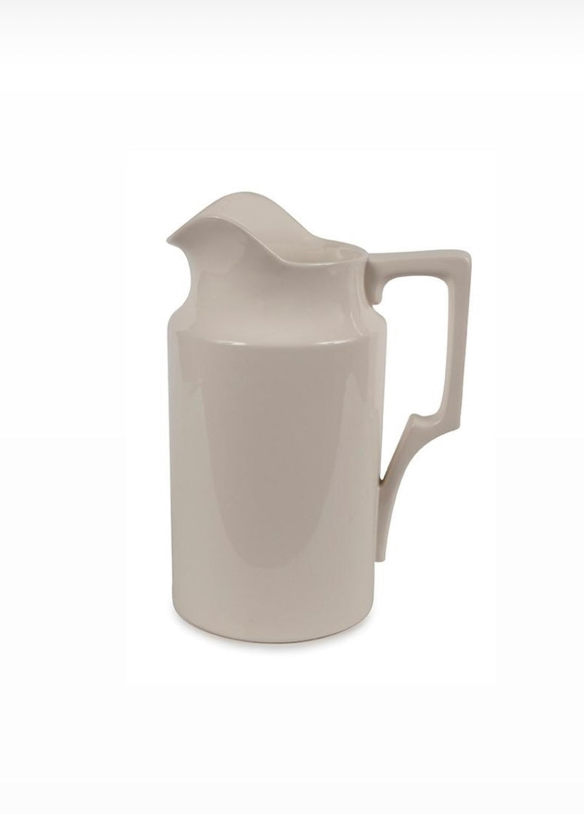 White ceramic pitcher from Sri Lanka.