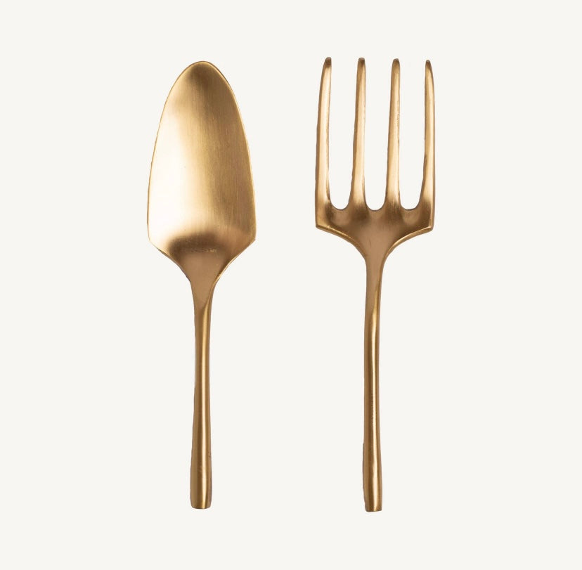 GARDEN TOOL SET - BRASS