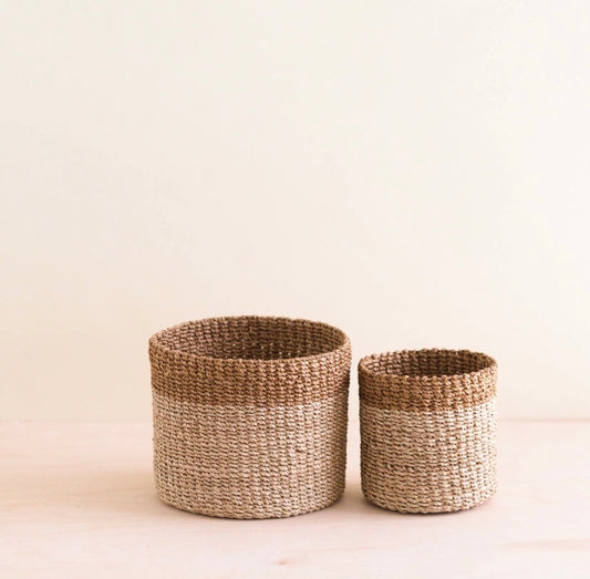 HANDWOVEN PLANT BASKETS