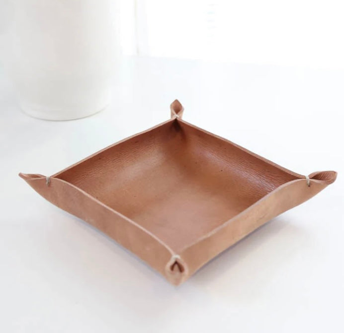 LEATHER VALET TRAY