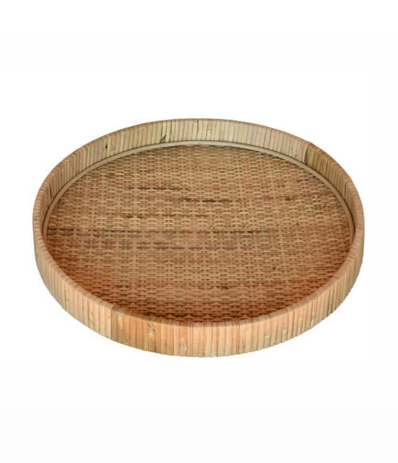 ROUND RATTAN TRAY