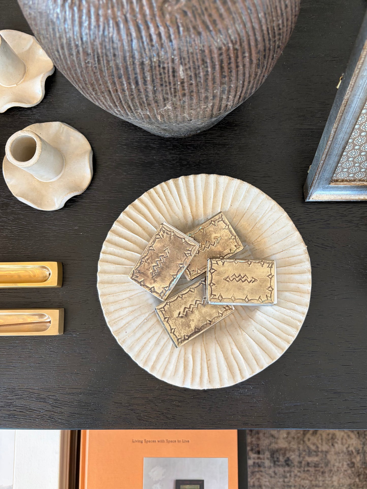 SILVER STAMPED MATCHBOX