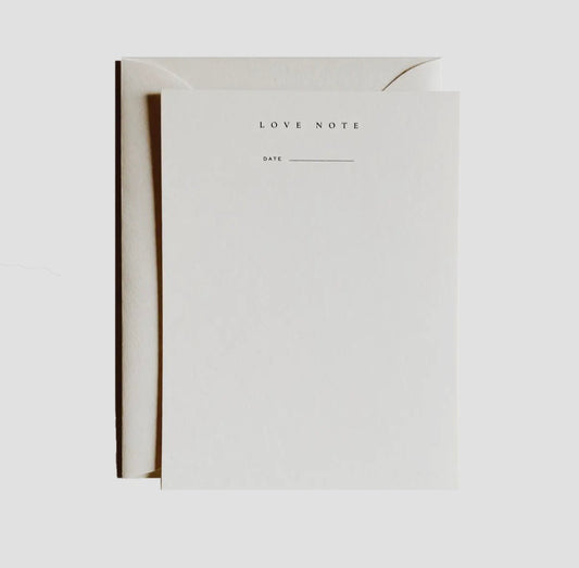 LOVE NOTE NOTECARD Jaymes Paper