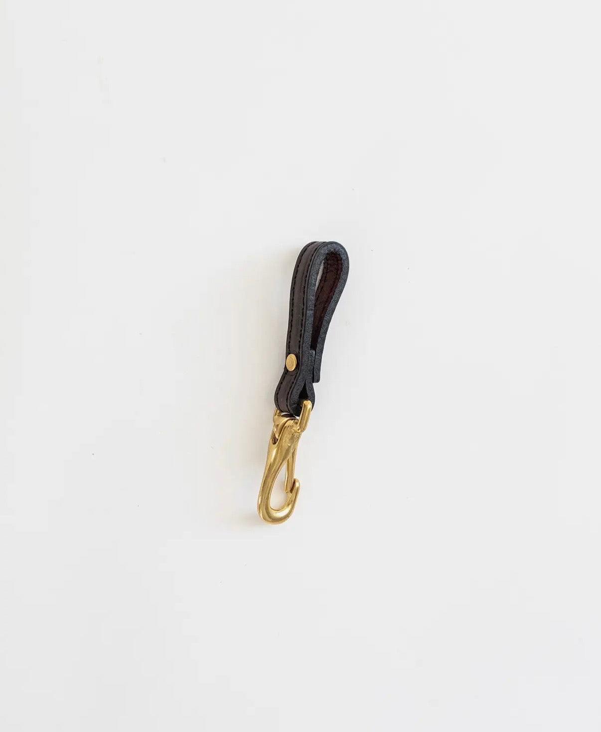 LEATHER & BRASS KEY FOB