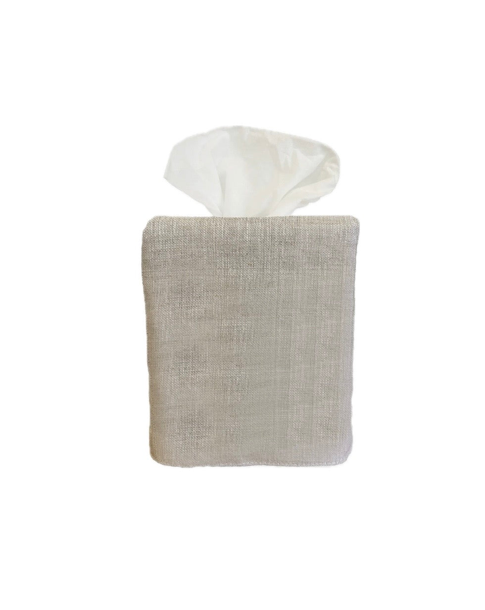 LINEN TISSUE BOX COVER