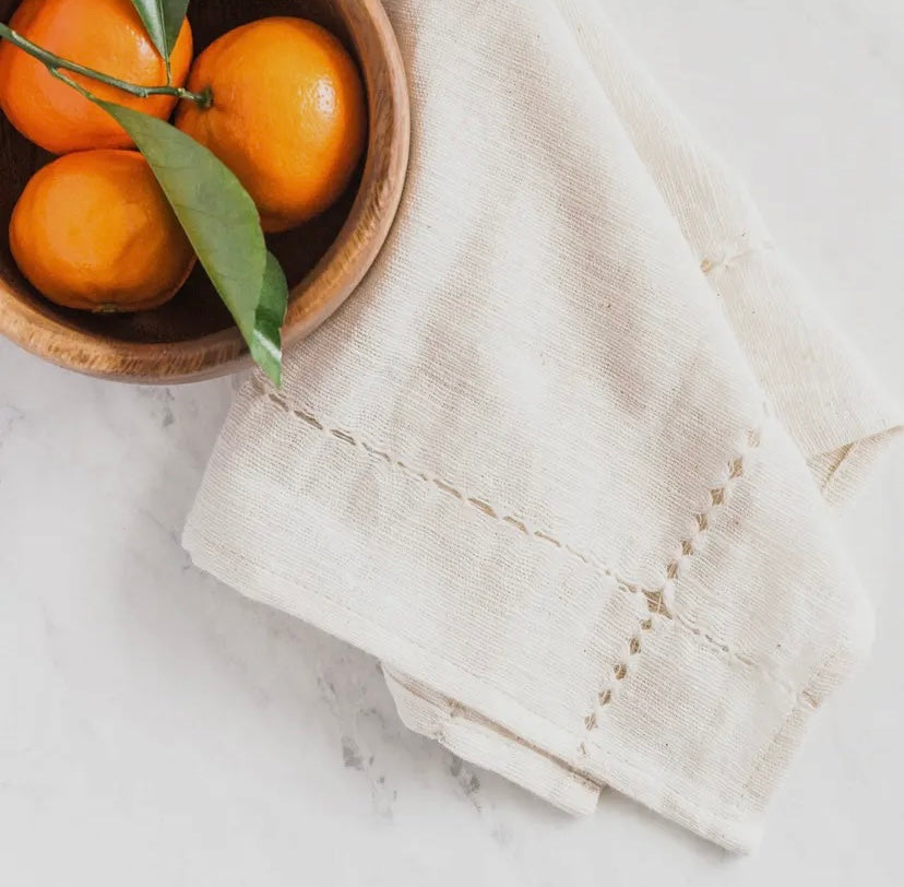 PULLED COTTON NAPKIN S/4