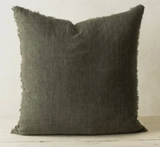 LINEN PILLOW COVER Loden