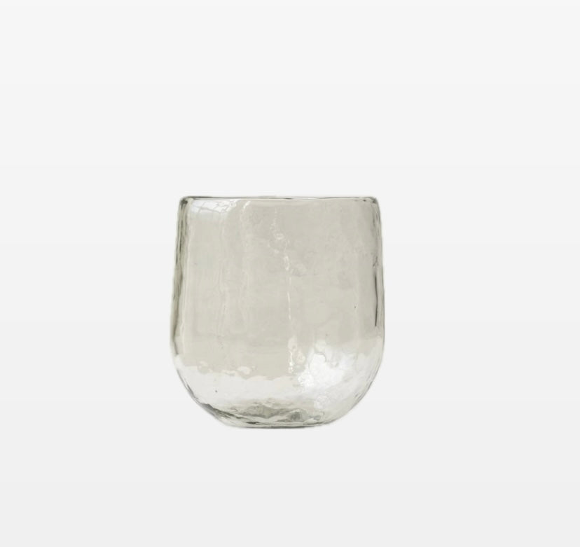 PEBBLED GLASS VASE