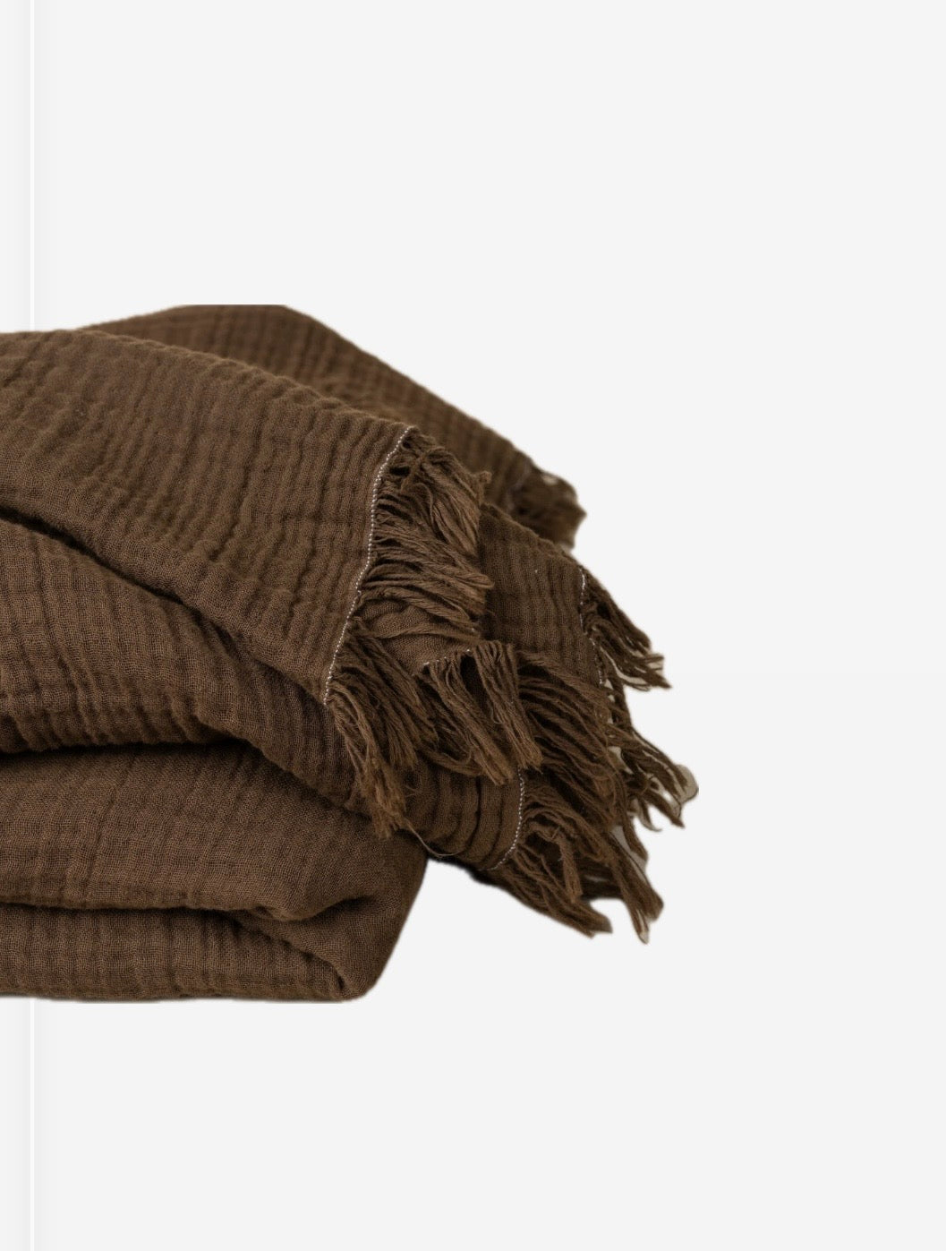 ENES THROW BLANKET Chocolate