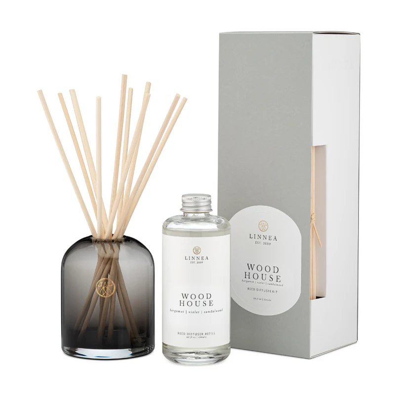 Wood House Reed Diffuser Kit LINNEA