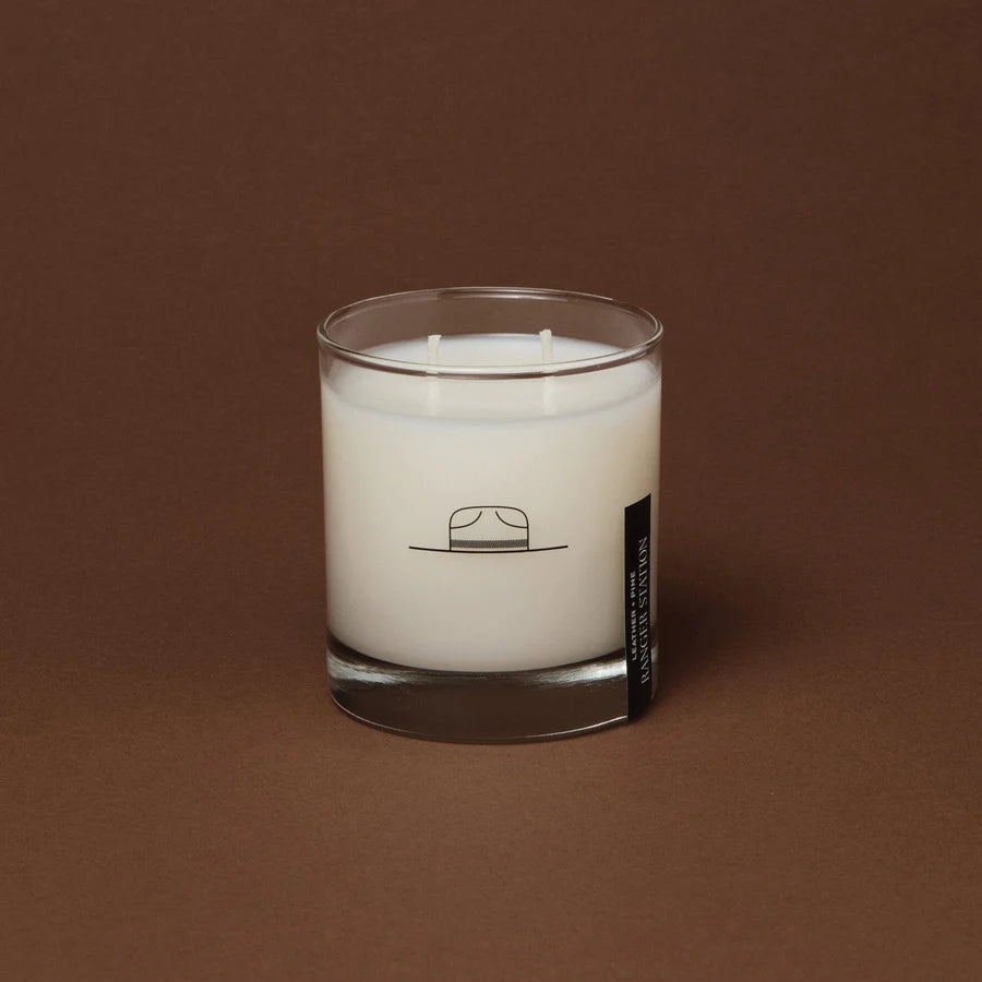 LEATHER + PINE CANDLE