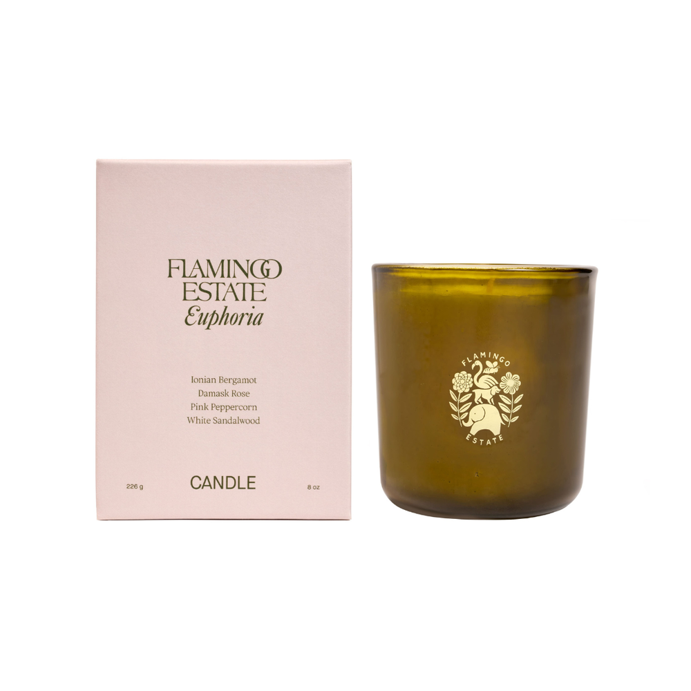 JASMINE, BERGAMOT & DAMASK ROSE CANDLE Flamingo Estate