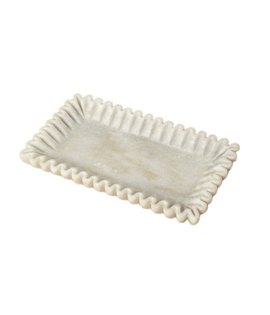 ALBERDEEN FLUTED MARBLE TRAY