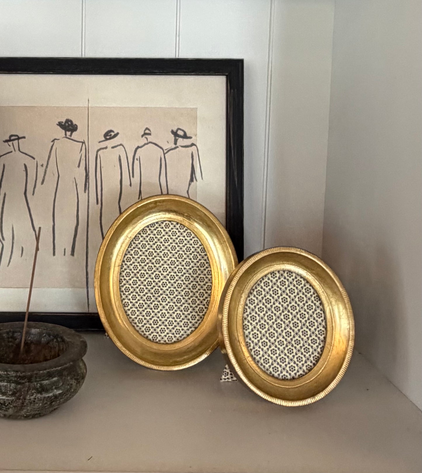 FLORENTINE OVAL PICTURE FRAME Handmade in Italy
