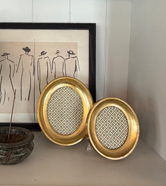 FLORENTINE OVAL PICTURE FRAME Handmade in Italy