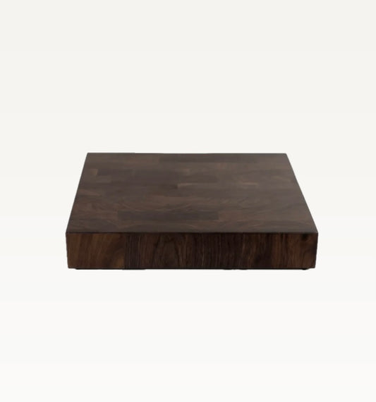 END GRAIN SQUARE WALNUT BUTCHER BLOCK
