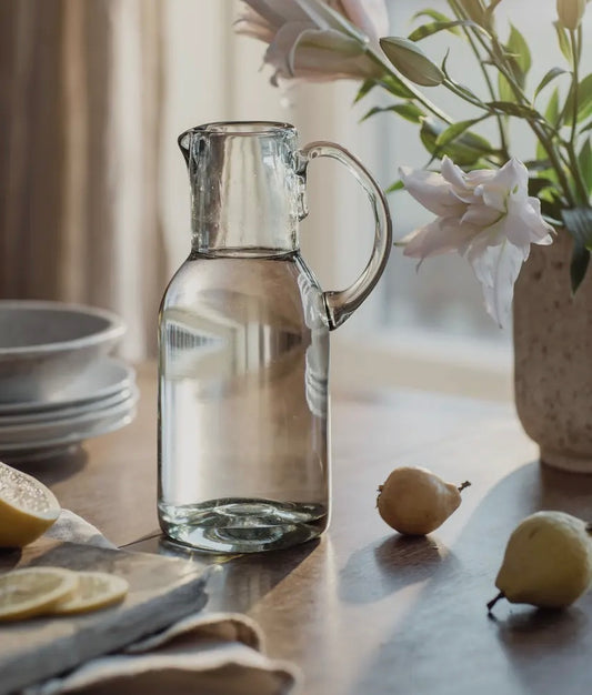 HANDBLOWN GLASS JUG