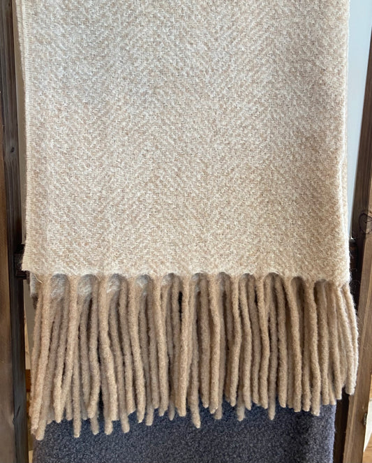 BARCLAY HERRINGBONE  THROW BLANKET