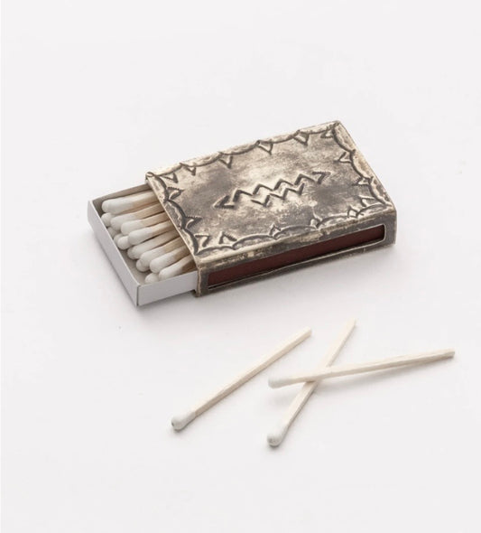 SILVER STAMPED MATCHBOX