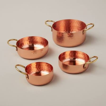COPPER MEASURING CUP SET