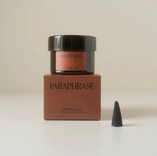 SAFFRON & OUD INCENSE CONES