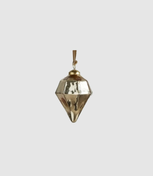 GOLD FACETED ORNAMENT