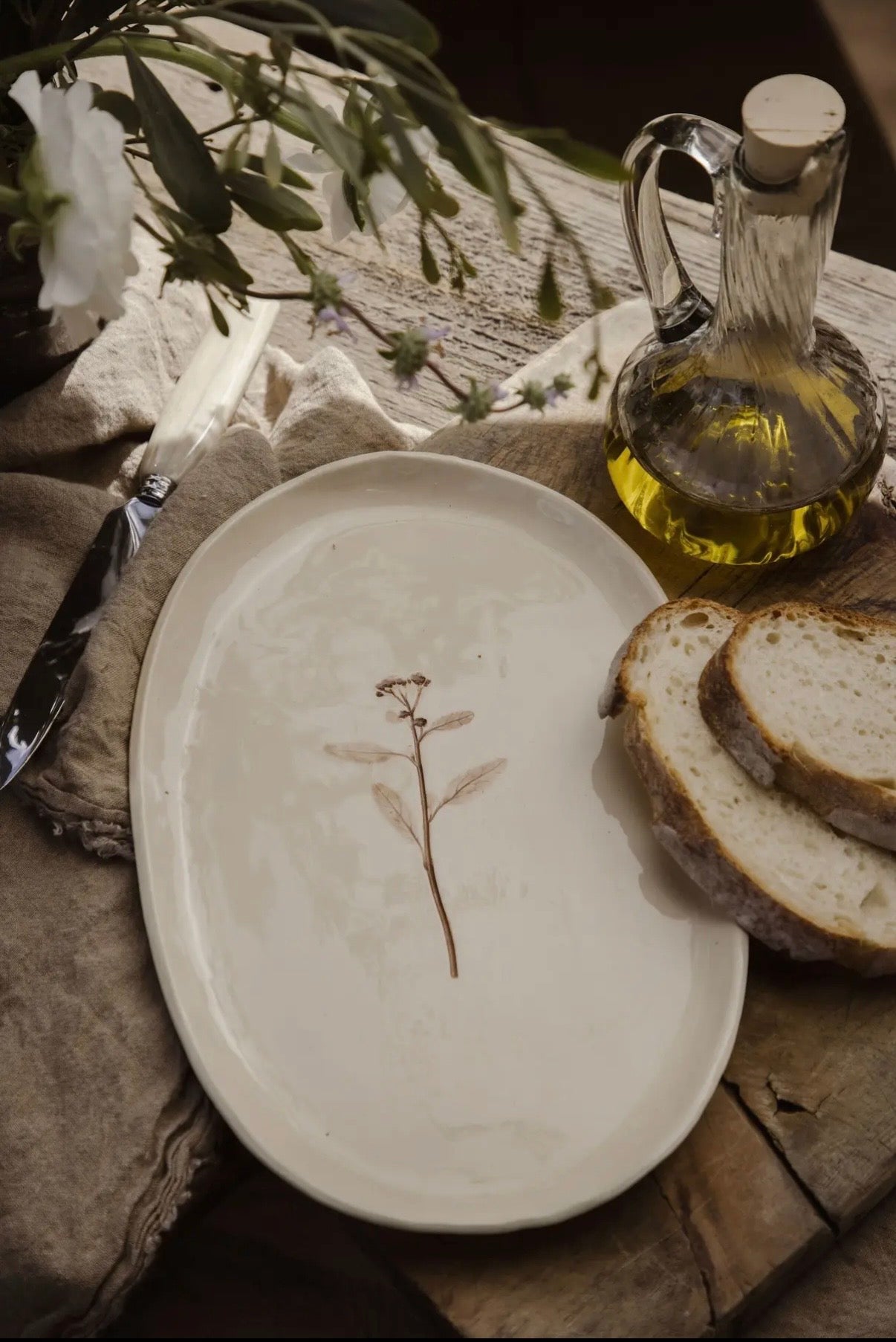 HAND-PAINTED WILDFLOWER TRAY