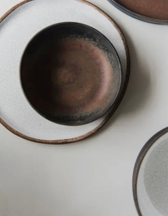 RUST STONEWARE BOWL